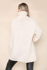 Pearl Cold Shoulder Knitted Jumper