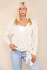 Wrap Knitted Jumper