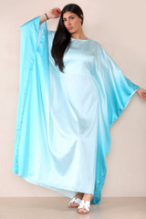 2 Tone Ombre Long Kaftan Abaya Dress