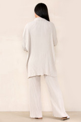 Pleated 2 Pc Shirt & Trouser Set