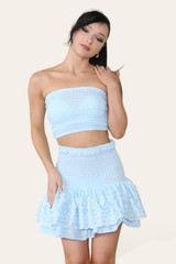 2Pc Boobtube Rara Skirt Set