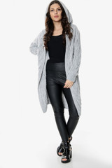 Open Front Cable Knit Cardigan (Six Colours)