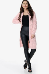 Open Front Cable Knit Cardigan (Six Colours)