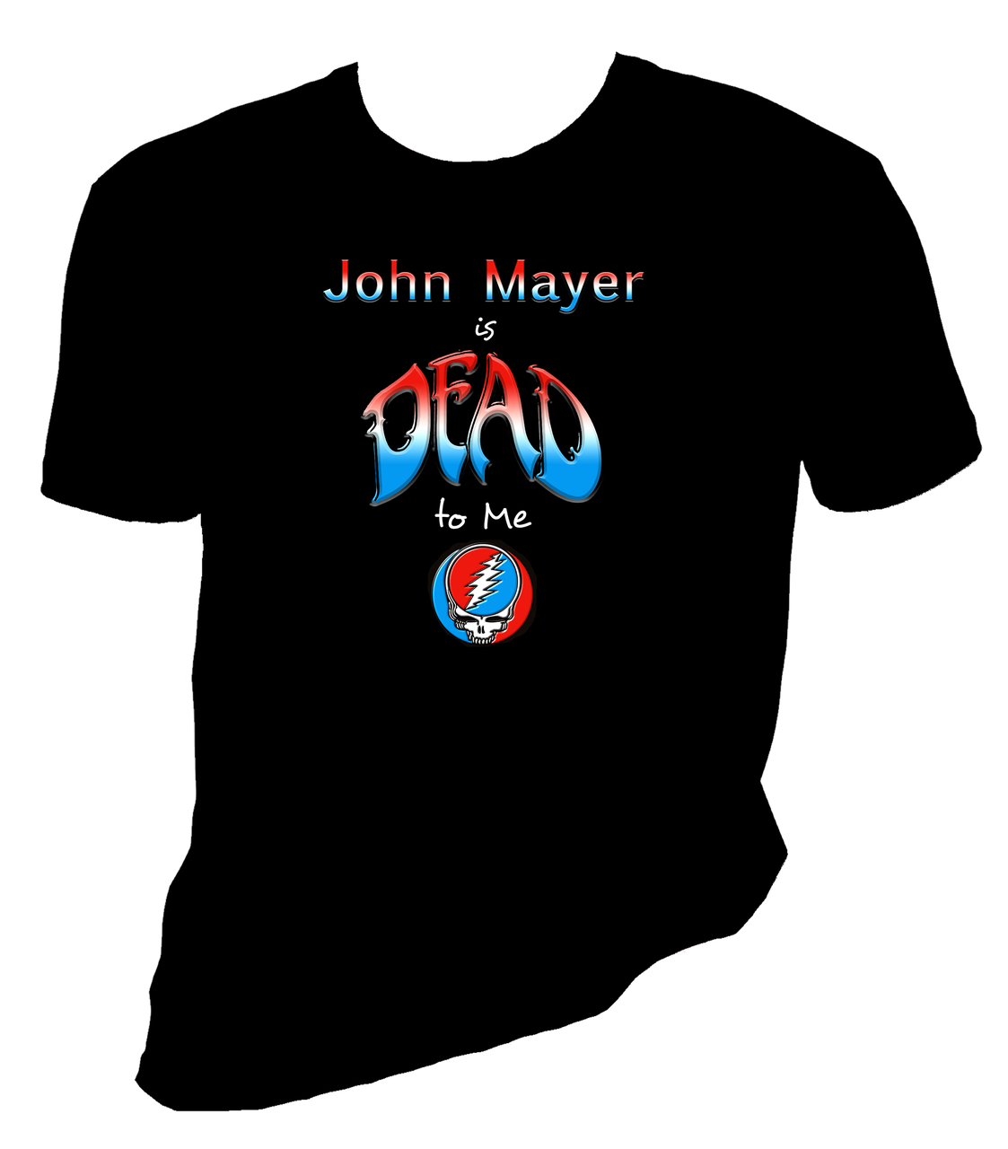 John Mayer / Dead & Co Inspired Black Tee Shirt - Grateful Dead LG