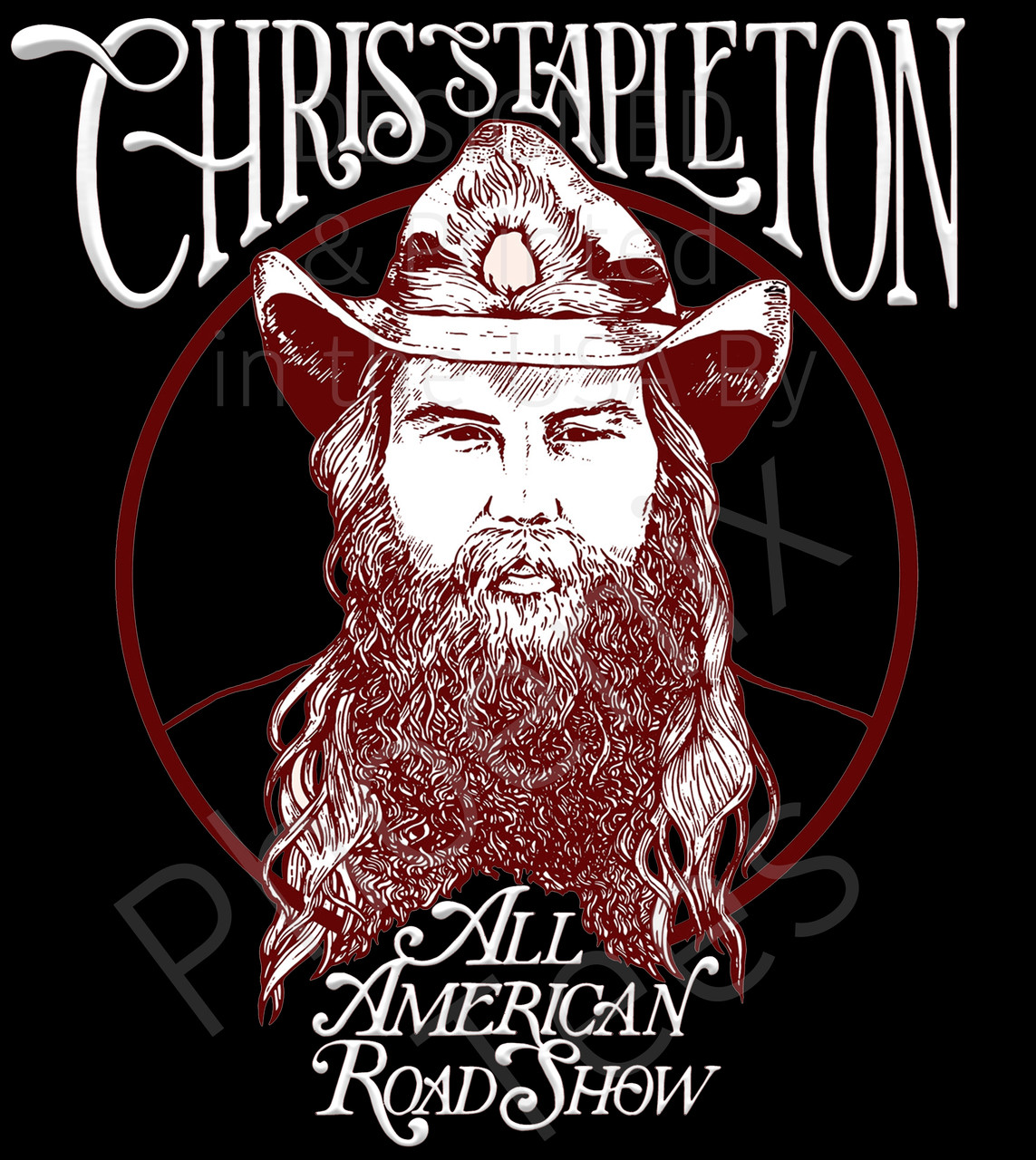 Chris Stapleton 2017 All American Road Show Concert T-Shirt - Phoenix Tees