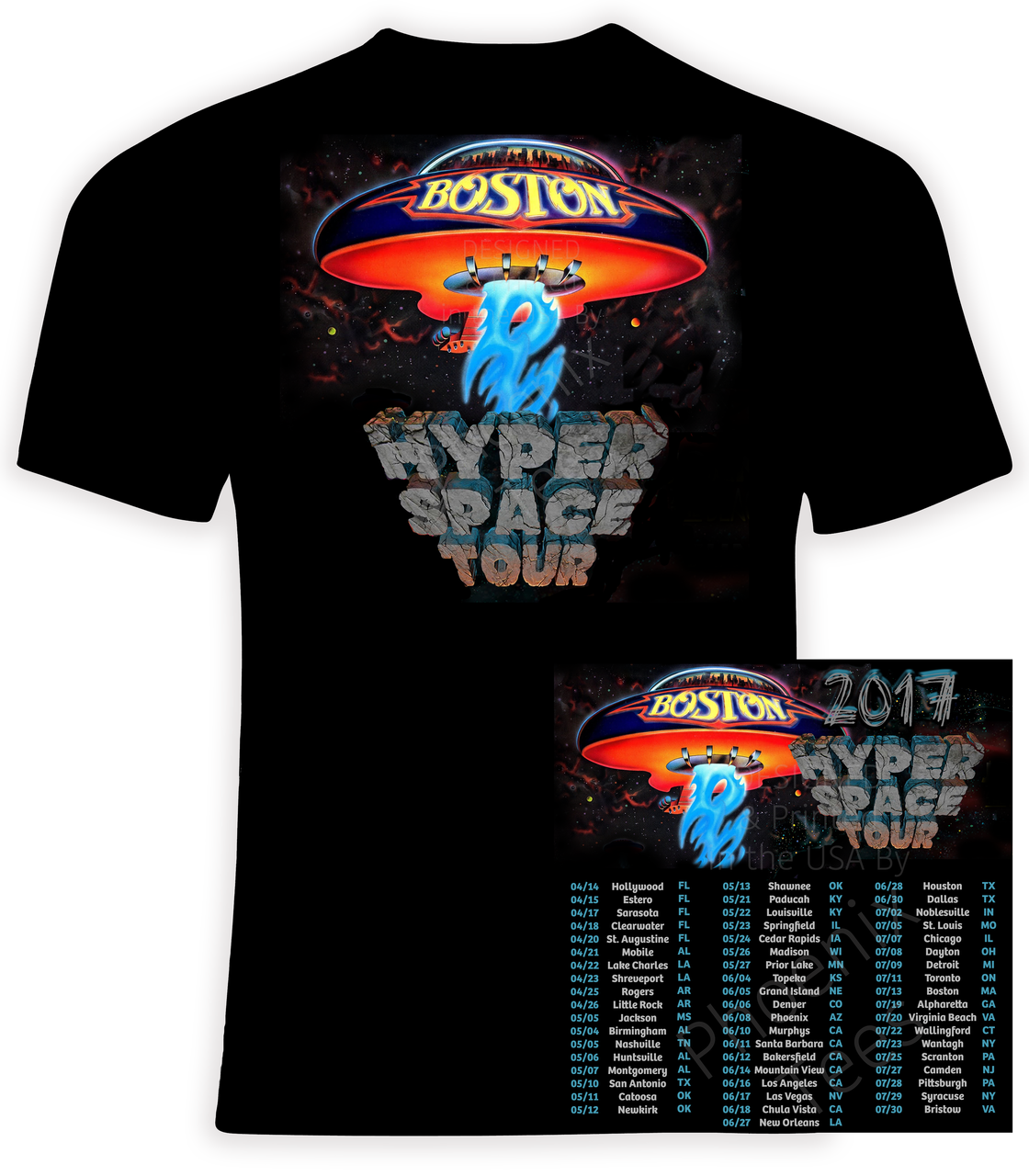 Boston Hyper Space 2017 Concert Tour T 