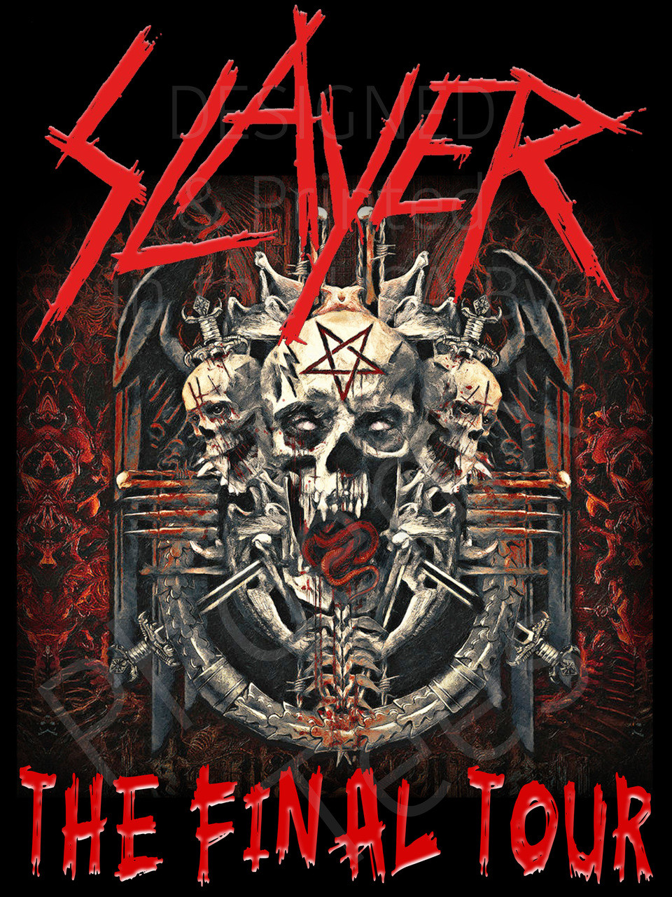 Slayer 2 The Final Tour 2018 Concert T Shirt Phoenix Tees slayer-2-the-final-tour-2018-concert-t-shirt-phoenix-tees