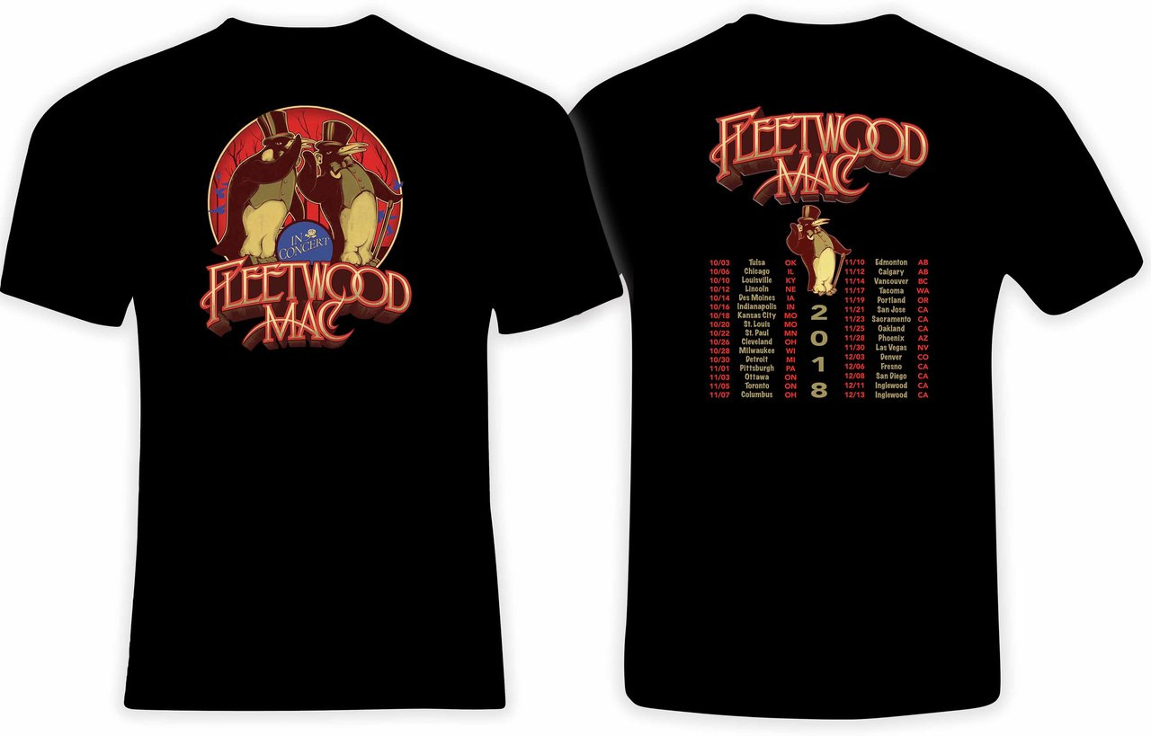 Fleetwood mac 2019 tour t shirts clearance
