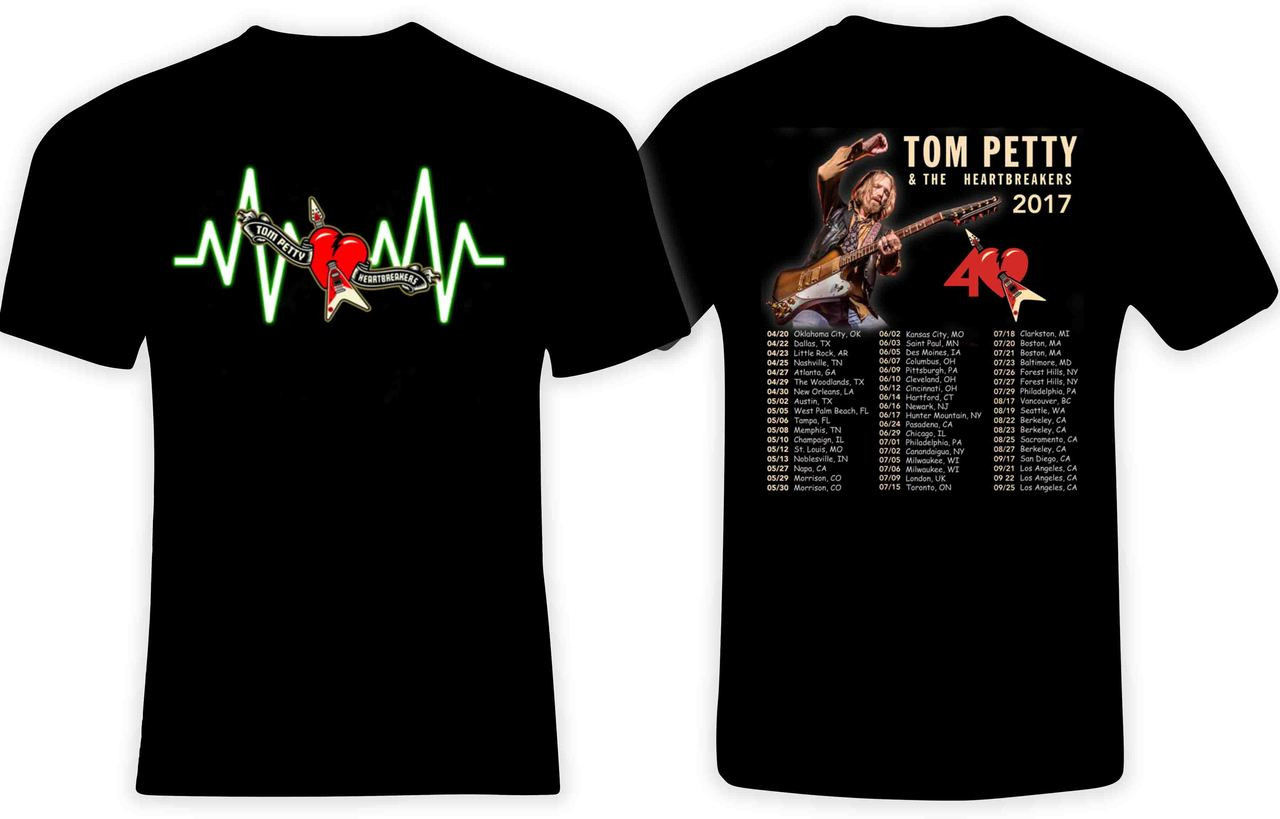 tom petty 40th anniversary tour shirt