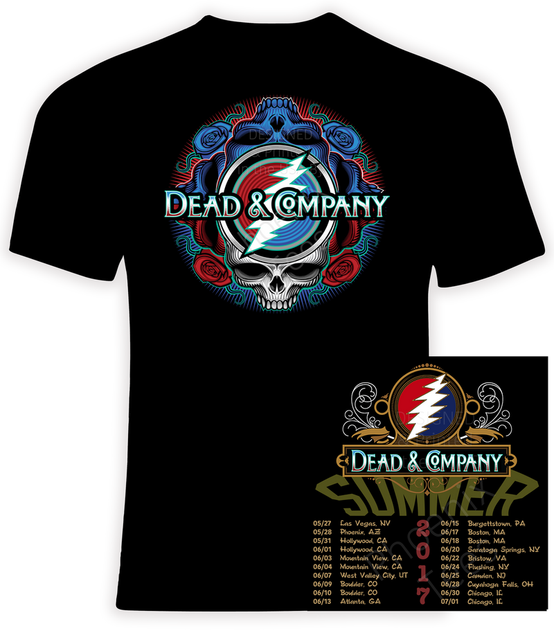 Dead and Company 2017 Summer Tour, 5oz t shirt