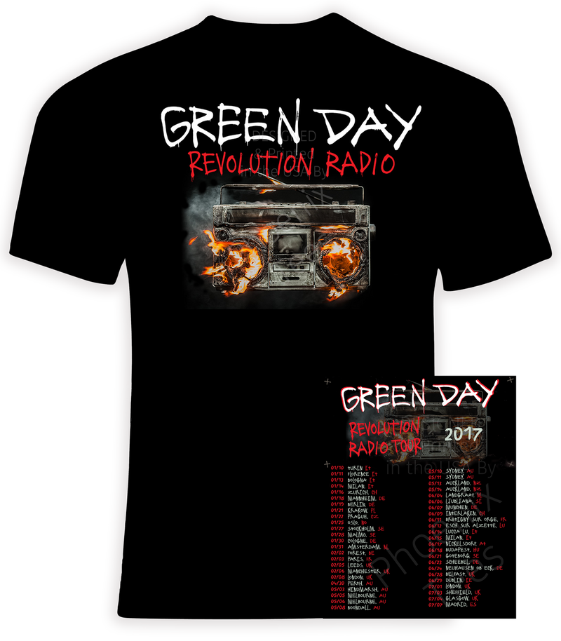 Green Day Revolution Radio Tour Europe and Australia 2017