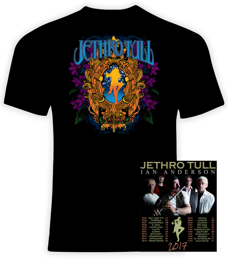 Jethro Tull 2017 Concert Tour Tshirt