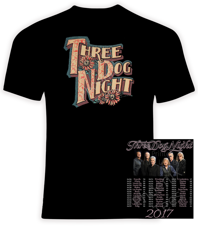 Three Dog Night 2017 Concert T-Shirt