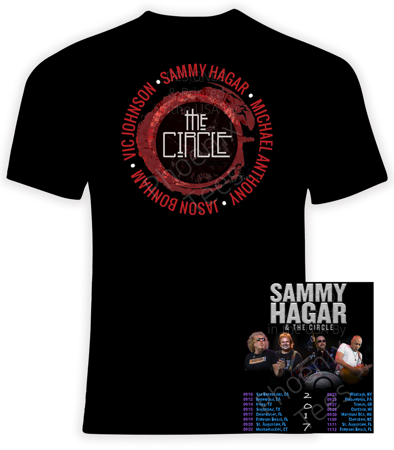 Sammy Hagar and the Circle 2017 Concert Tour T shirt