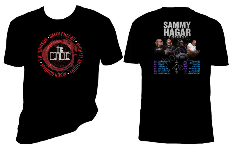 Sammy Hagar and the Circle 2017 Concert Tour T shirt