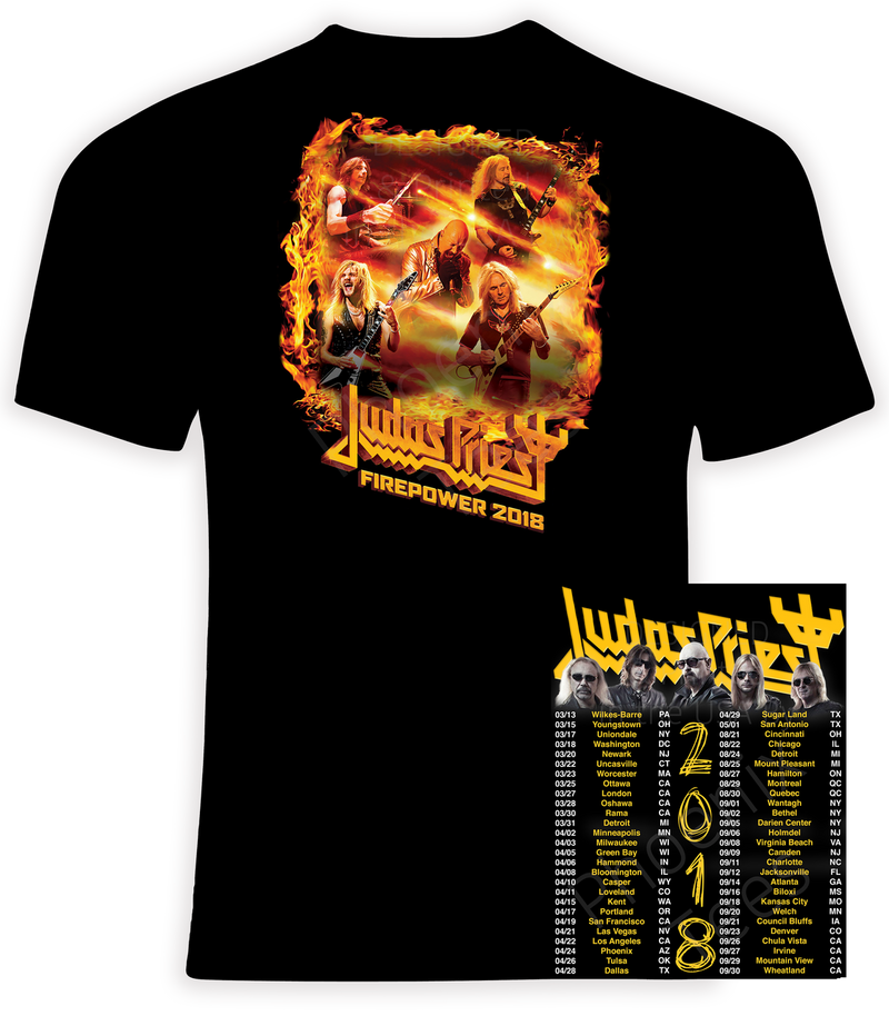 Judas Priest 2018 Concert T shirt