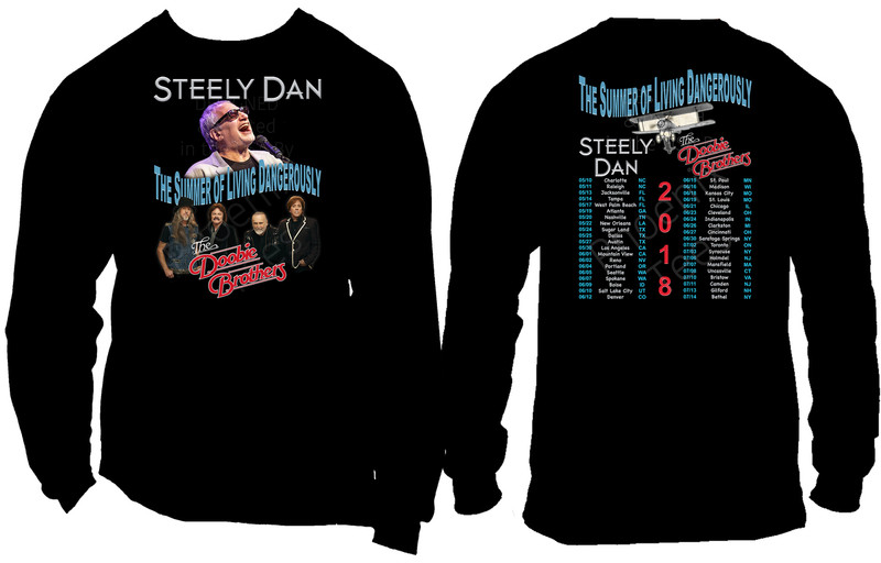 Steely Dan and The Doobie Bros 2018 Tour T shirt