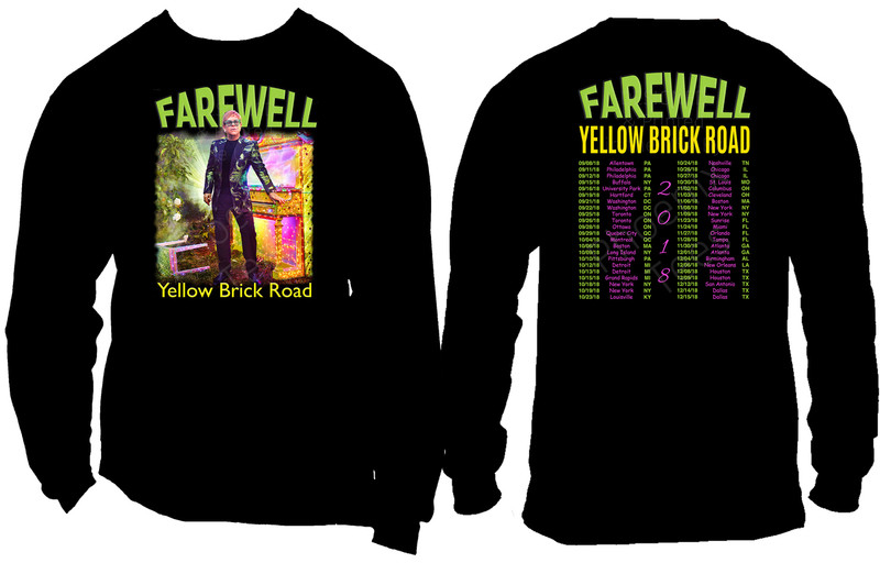 Elton John Farewell Yellow Brick Road 2018 t shirt