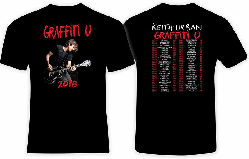 Keith Urban 2018 Graffiti U T shirt