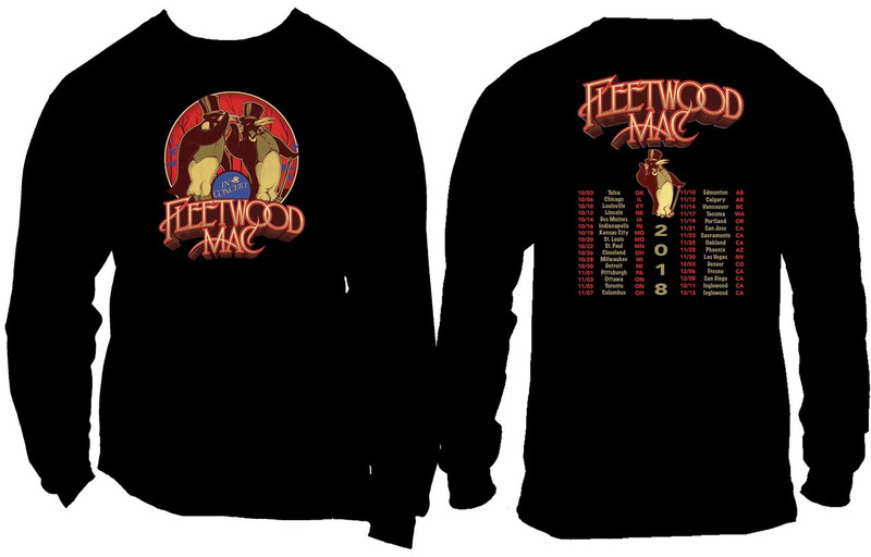 Fleetwood Mac 2018 North American Concert Tour t shirt