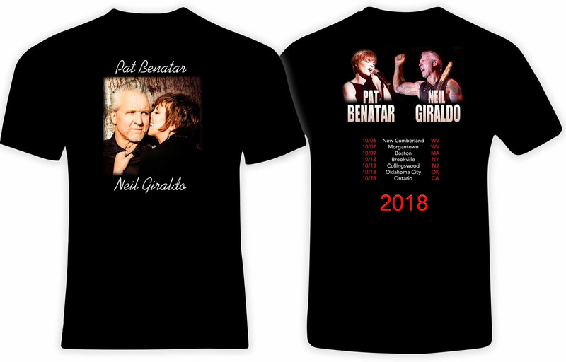 Pat Benatar and Neil Giraldo 2018 Concert tshirt