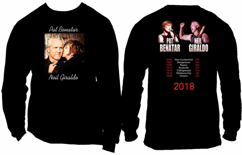 Pat Benatar and Neil Giraldo 2018 Concert tshirt