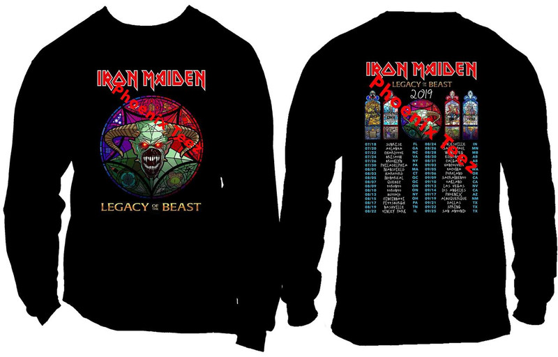 Iron Maiden 2019 'Legend of the Beast' Concert Tour - Free Shipping