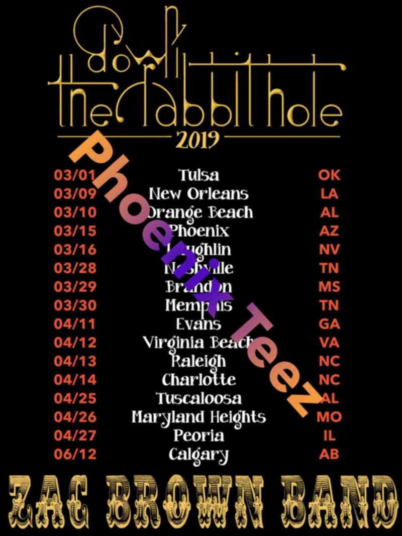 Zac Brown Band 2019 Down the Rabbit Hole Concert Tour