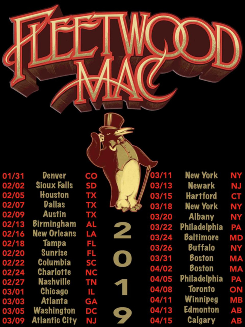 Fleetwood Mac 2019 North American Concert Tour t shirt - Phoenix Tees