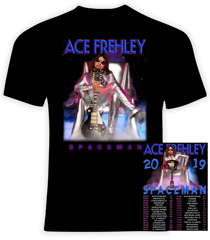 T-shirt Ace Frehley Tour 2025 – R.I.P 1951-2025, Coton, Unisexe Toutes Tailles