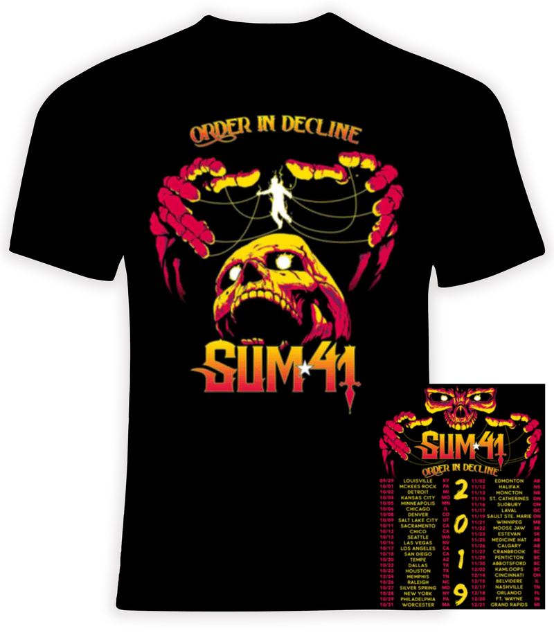 SUM 41 Order in Decline 2019 Concert Tour