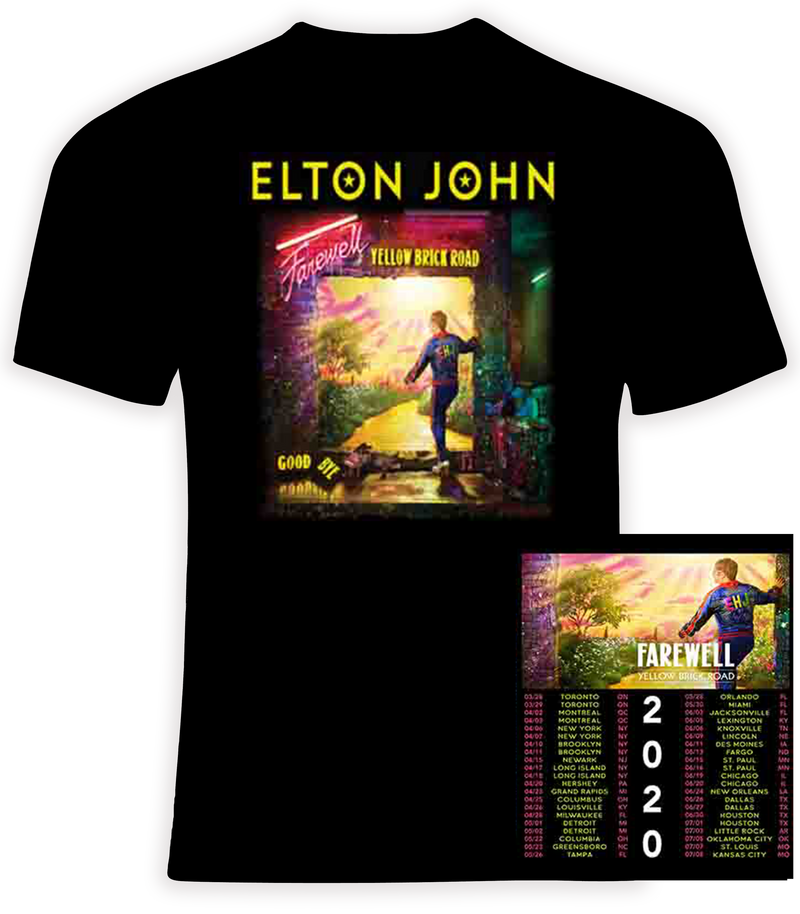 Elton John 2020 Farewell Yellow Brick Road Concert t shirt/PhoenixTeez