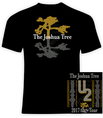 u2 the joshua tree tour 2017 t shirt