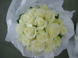 White Rose Wedding Bouquet