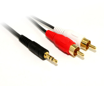 5M 3.5MM Plug -2 X RCA Plug Cable
