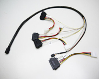 1M Internal Mini SAS HD to 4xSAS29 And Power Cable