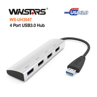 Portable slim 4-Port USB3.0 Hub (No Power)