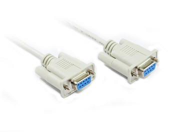 2M DB9 F/F Null Modem Cable without Handshaking