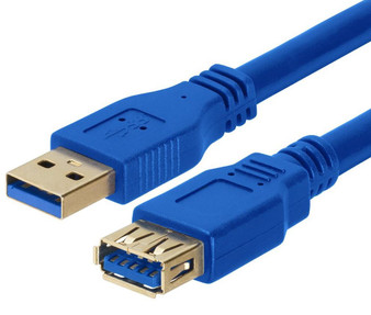 1m USB 3.0 Extension Cable - Type A Male to Type A Female Blue Colour