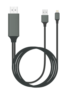 Plug Play Lightning to HDMI Cable in 2m for iPhone iPad