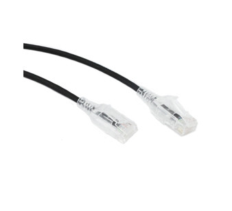 0.5M Slim CAT6 UTP Patch Cable LSZH in Black