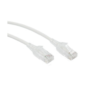 0.5M Slim CAT6 UTP Patch Cable LSZH in White