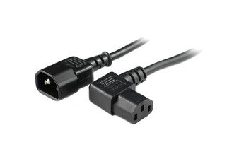 2M Left Angle C13 to C14 Power Cable