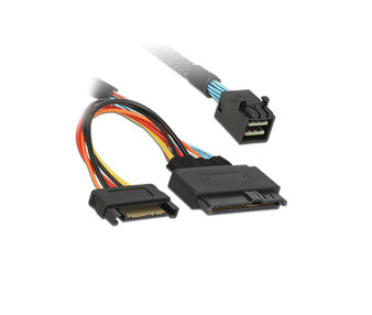75CM MiniSAS HD SFF-8643 to U.2 Plug SFF-8639 + SATA Cable