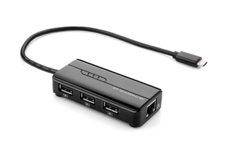 20CM USB 3.1 CM to 10/100 LAN & USB 3 Port Hub