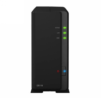 Synology DiskStation DS118 1-Bay 3.5' Diskless 1xGbE NAS (Tower) (HMB), Realtek RTD1296 quad-core. 1.4GHz, 1GB RAM, 2xUSB3 - 2 year Warranty