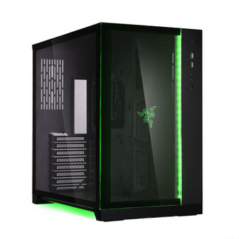 Lian Li PC-O11 Dynamic Black Case Tempered Glass Window no PSU - Razer Edition