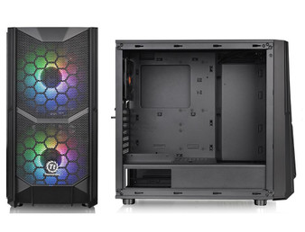 Mid Tower: Commander C35 Tempered Glass ARGB, USB 3.0 x2, RGB Switch,