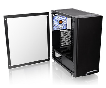ATX Mid Tower: H100 TG Tempered Glass panel Case, USB 3.0 x2, 1x 120mm