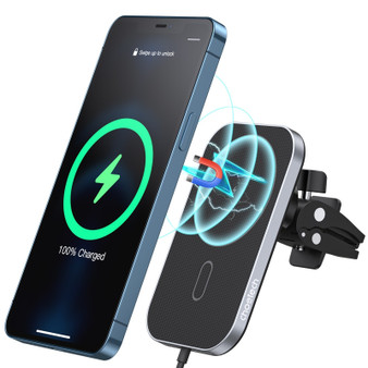 CHOETECH T200F-301 15W MagLeap Magnetic Wireless Car Charger Holder